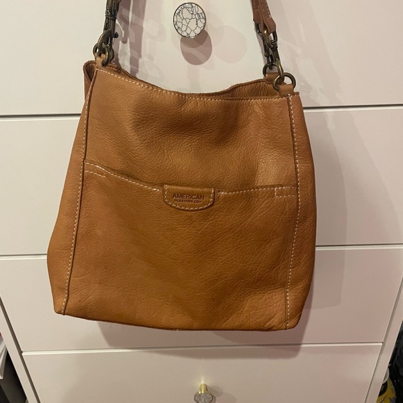 Brown Leather Shoulder Bag - Picture 3 of 5